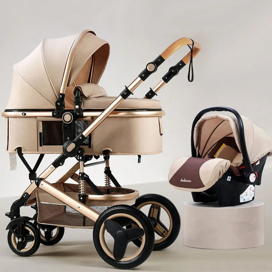 3 in 1 High Landscape Baby Stroller