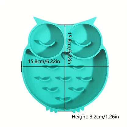 Owl Shaped Dog Food And Water Slow Feeding Bowls