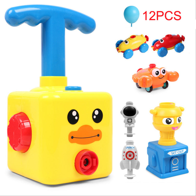 Children Air Inertial Power Balloon Car ToysTower