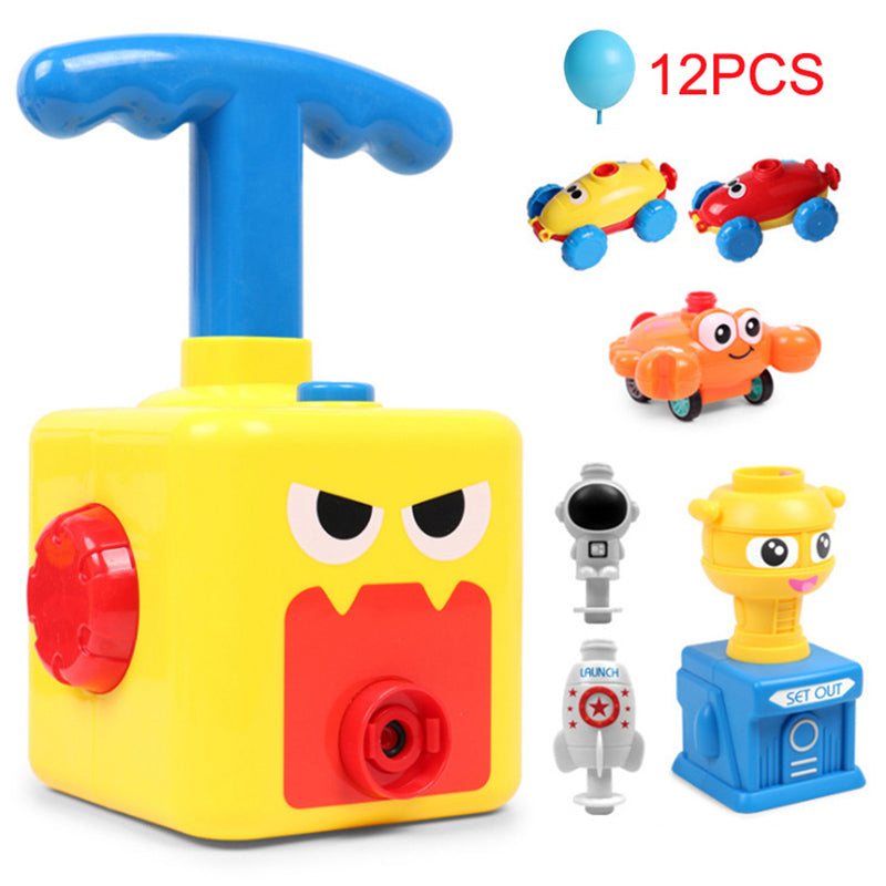 Children Air Inertial Power Balloon Car ToysTower