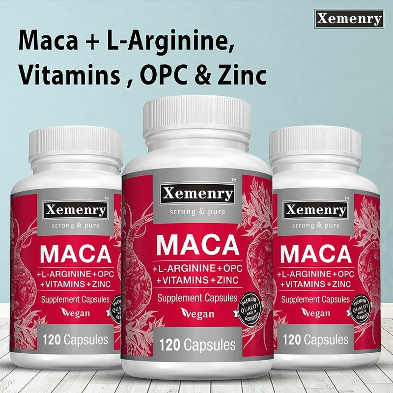 Vegan Supplement with Organic Peruvian Maca Extract